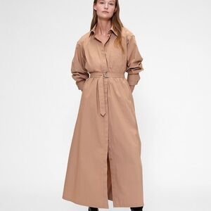 GAP Tan Long Sleeve Dress